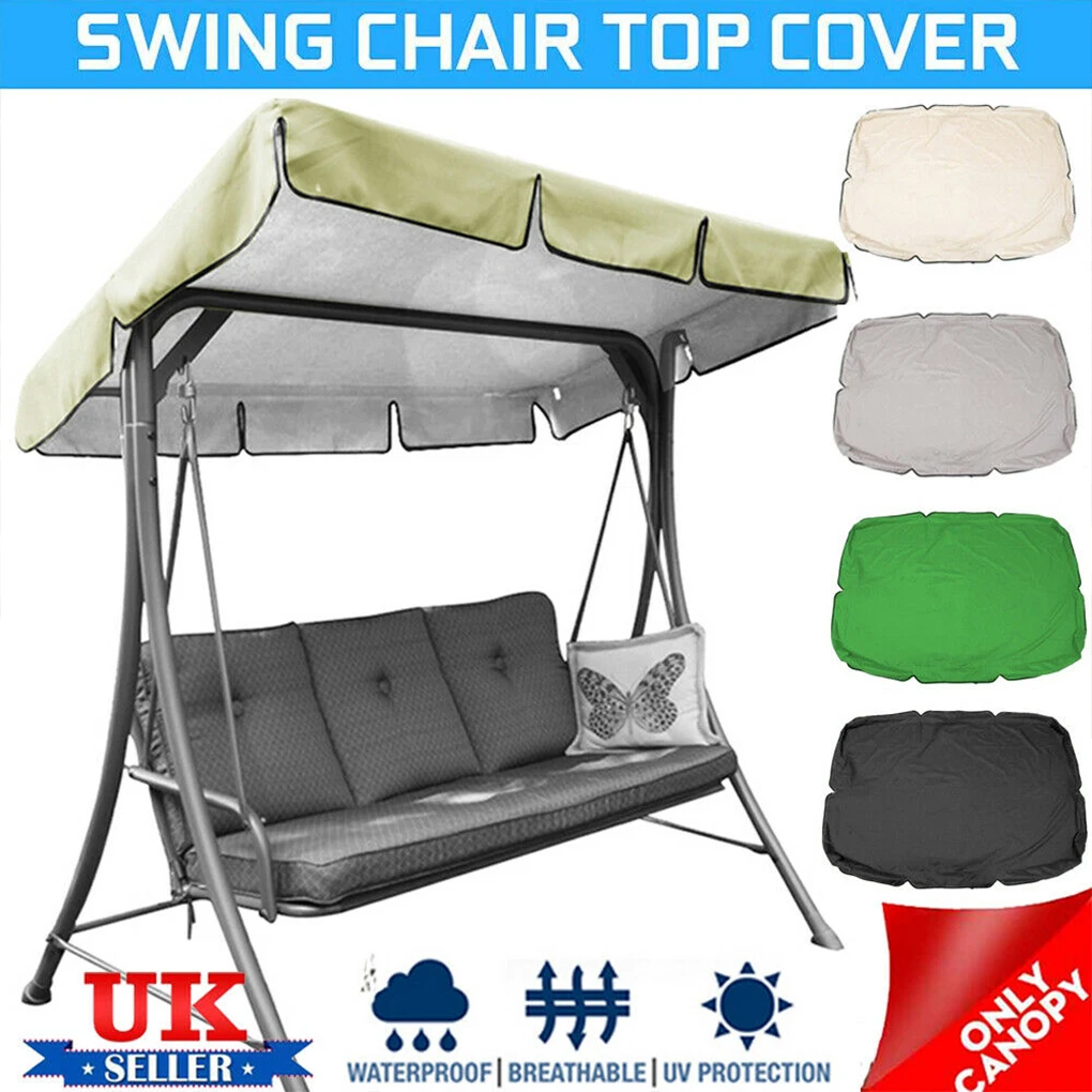 Swing Canopy Top Cover Outdoor Sunshade Component Roof Fitting Professional Chair Waterproof Covers  green Type B