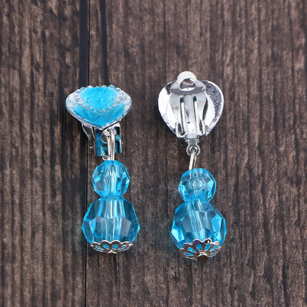 

8Pairs Clip Earrings Cartoon Style Durable Beautiful Jewelry Birthday Christmas Gifts Little Ear Clips