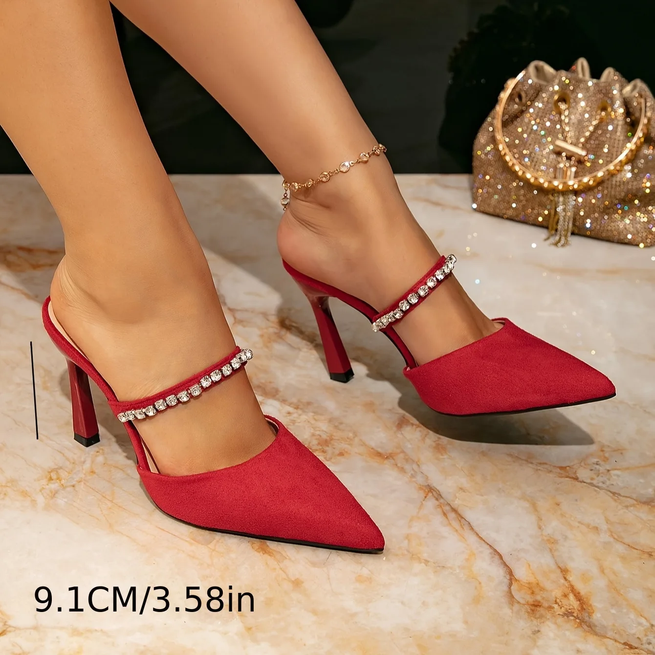 

Женские босоножки на высоком каблуке Тонкие модные остроконечные босоножки на высоком каблуке Женская обувь