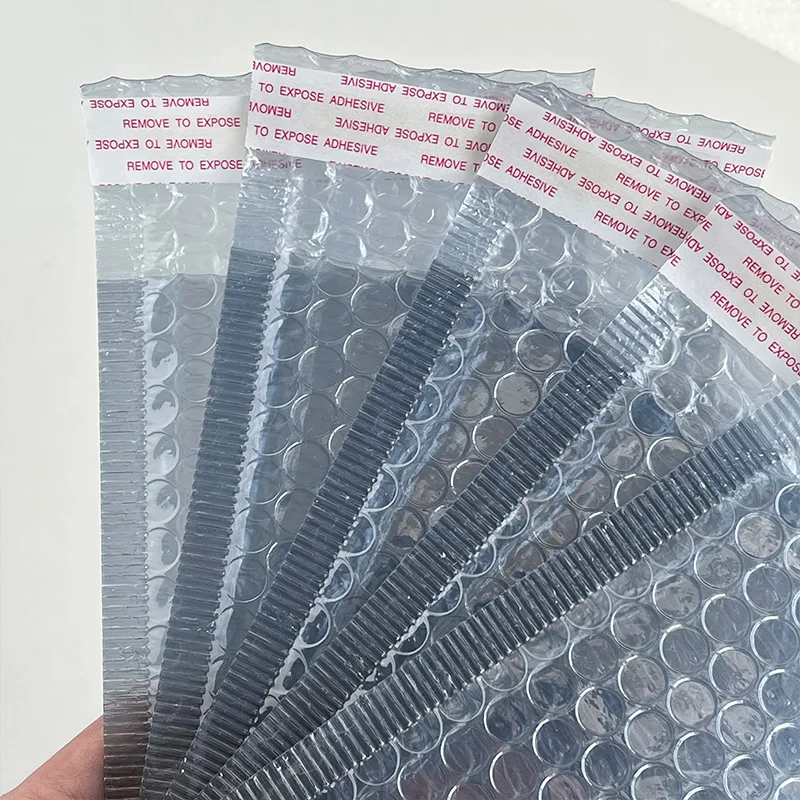 10pcs Gray Translucent Bubble Bag Waterproof Shockproof Star Card Name Card Packing Self Adhesive Envelope