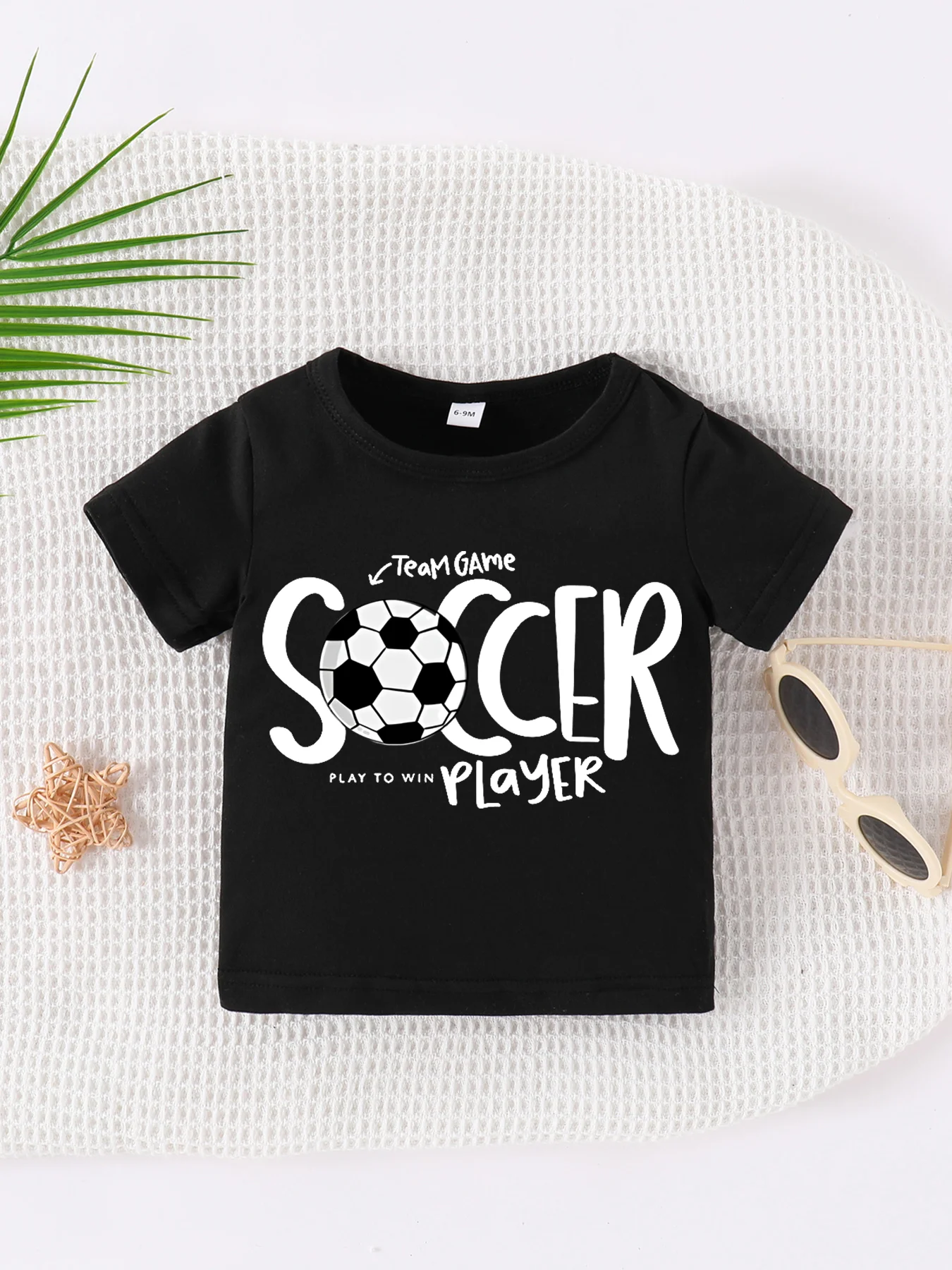 

0-3 year old Summer Newborn New Solid Color Print Pullover Round Neck Short Sleeve T-shirt for Male and Female Infants and Babie