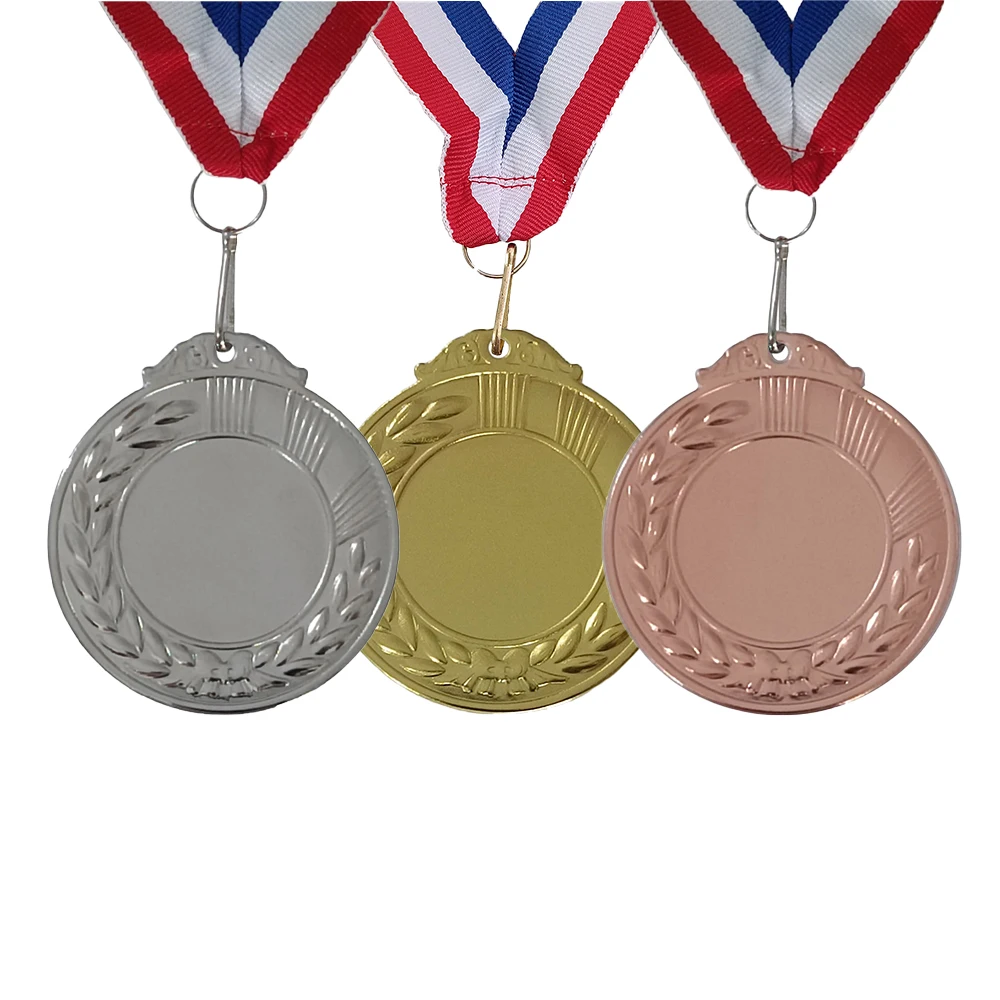 Stock Medals for 65 mm With Ribbon Cheap Price Nice Quality Iron Medals Award  Gift for Children