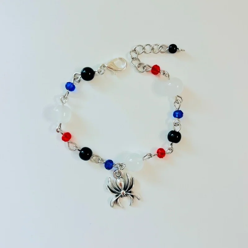 spiderman bracelet ,Charm Bracelet Y2K, Gift Ideas, Trendy Bracelets,  Cute, Friendship Bracelets