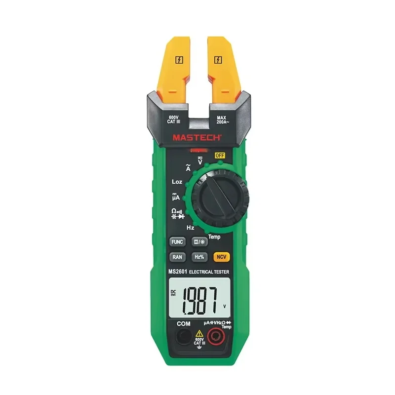 [100% New] Mastech MS2601 AC/DC Fork Meter Digital Clamp Meter 6000 Counts