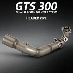Vespa gts 300 2007- 2017 2018 2019 2020 오토바이 51mm 슬립 온 배기 머플러 미드 튜브 gts300