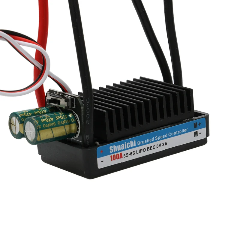1 STKS 3 S-6 S 100A High Power Bidirectionele Geborsteld ESC Speed Controller 12-24 V 775 795 895 997 Motor Onderdelen voor RC Schaal Boot Auto