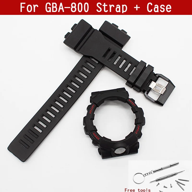 Suitable for resin band casing TPU watch band GBA-800 case casing black accessories