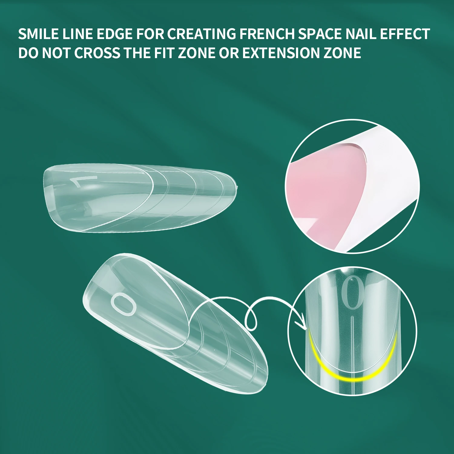 Nailpop 150 قطعة قوالب أظافر مزدوجة الشكل 15 حجم قوالب بناء سريعة فرنسية وردية قابلة لإعادة الاستخدام مسمار علوي بولي تمديد جل تمديد #3