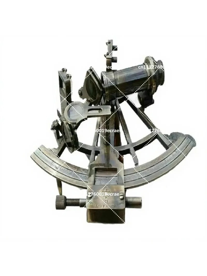 Brass Captain Antique 8-Inch Ocean Sextant Ship Deck Hatch Black Decoration Stern