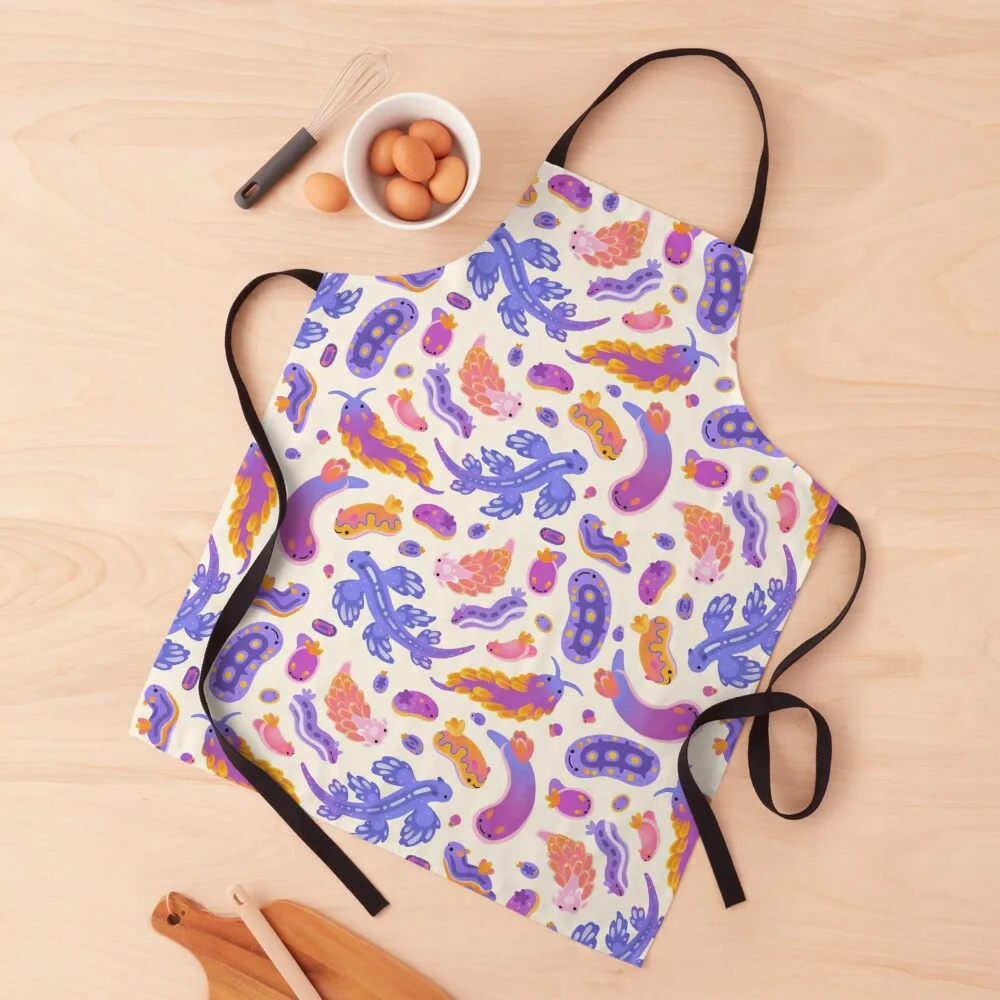 

Sea slug - pastel Apron Woman Kitchen Customizable Apron