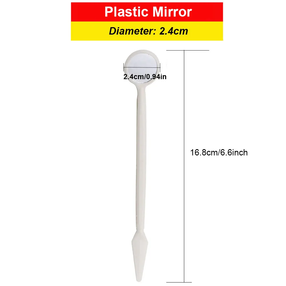 Stainless Steel Dental Lab Mouth Mirror 16cm Oral Hygiene Care Tool Detachable Dentist Clinic Teeth Whitening Inspection Mirror