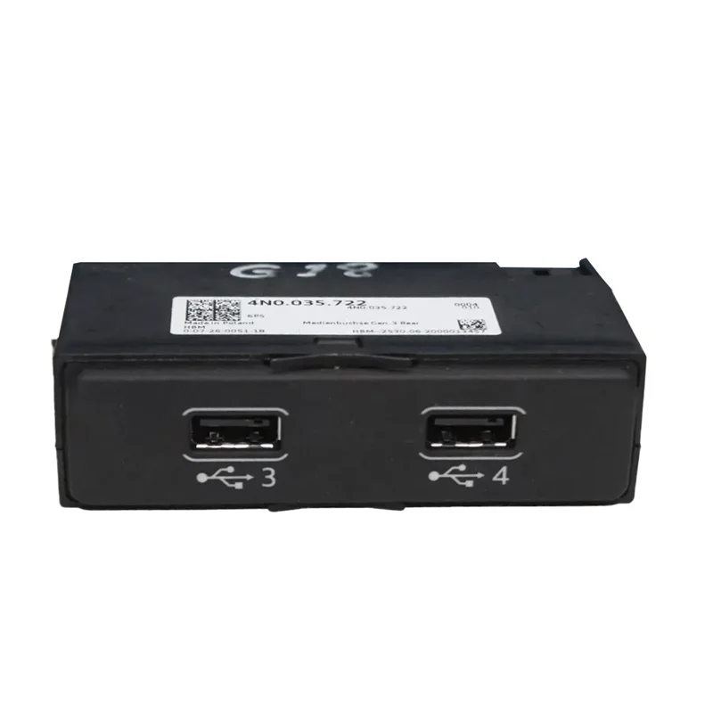 

For Q8 A8 A6L 2019-2020 Center Console Back Dual USB Charging Port Part Number 4N0035722-A28K
