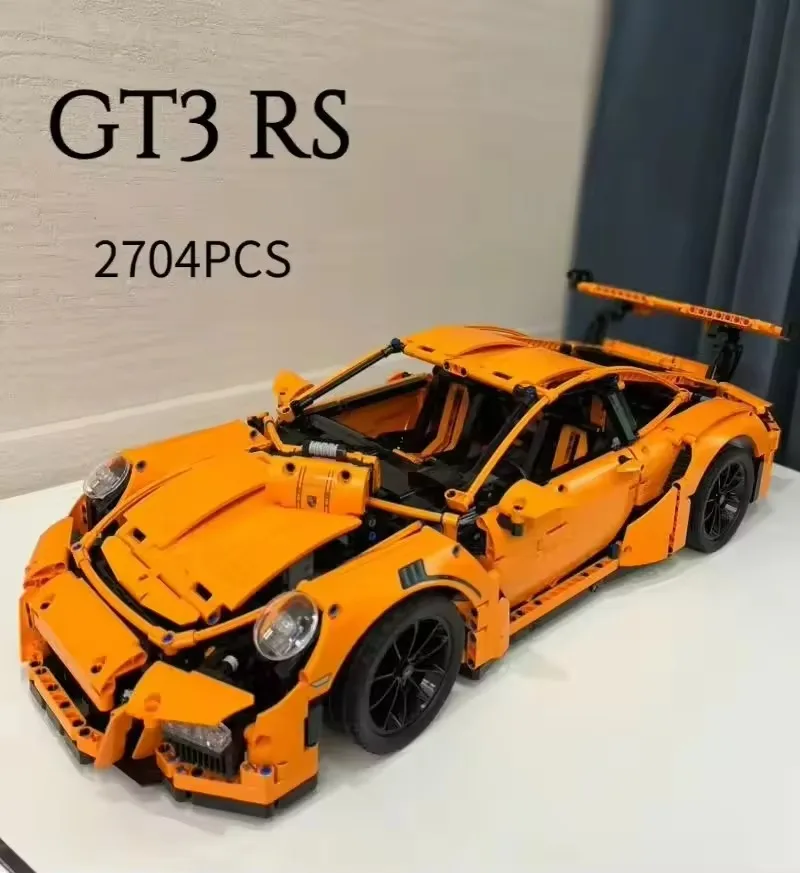 New 2700+PCS Technical GT3 Super Sports Car Model Compatible 42056 Building Blocks Kids Assemble Brick Educational Toy Gifts