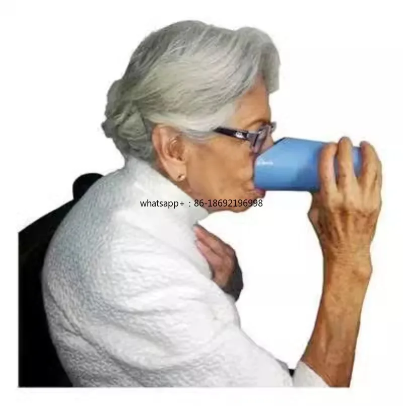 Open Water Cup Incapacitated Elderly Patient Drinking Water Nose Curved Notched Cup Oblique Cup The Elderly U-shaped Drinking