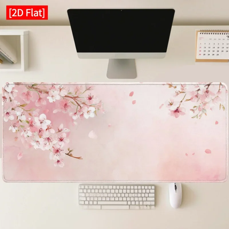 Large Gaming Mouse Pad, Durable Fabric Cover, Japanese Cute Style, 900x400mm Big Desk Mat for Office Work, PC, Laptop, Keyboard