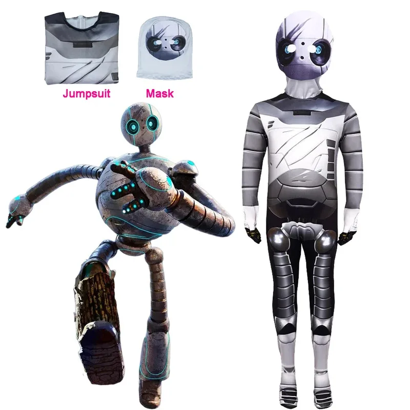 

The Wild Robot Costume Kid Adult Rozzum 7134 Cosplay Bodysuit Women Men Birthday Party Halloween Cosplay Anime Cartoon Jumpsuit