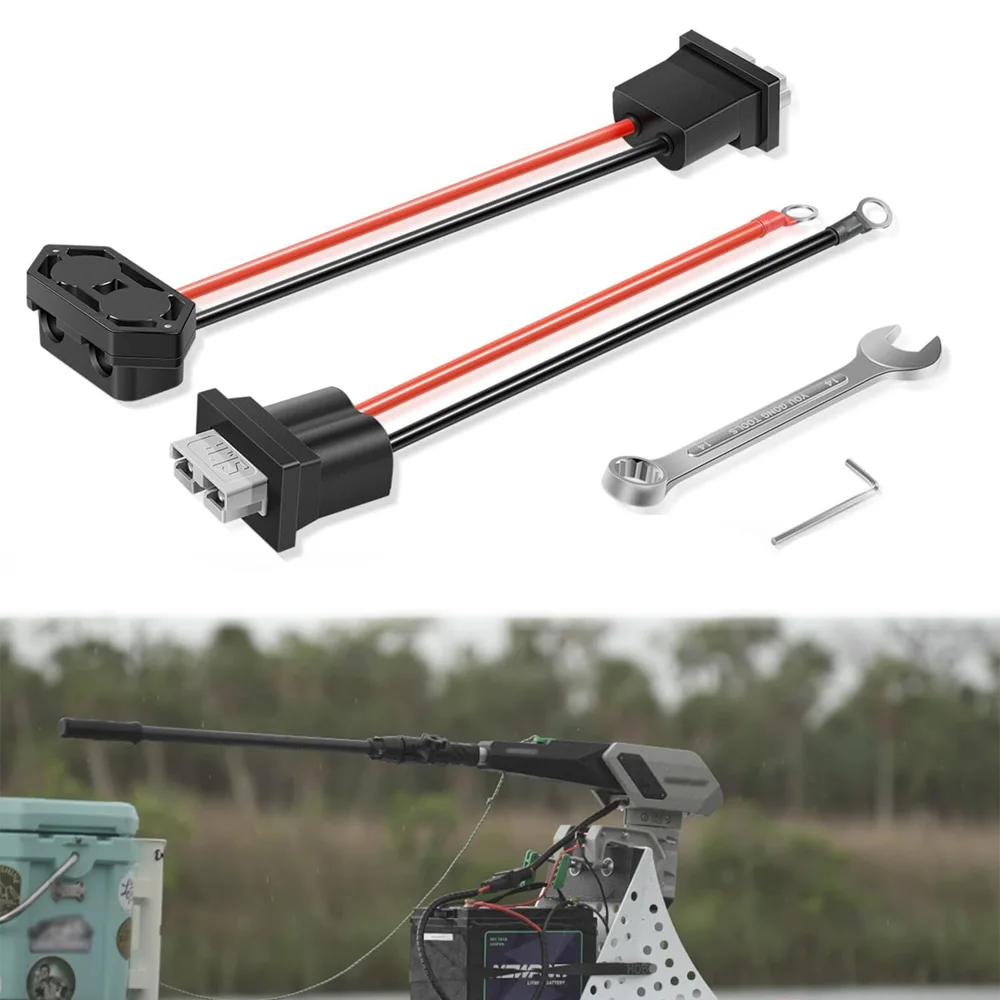 Battery Quick Connect/Disconnect Connectors Terminals for Trolling Motor, 8 Gauge Wire Marine Accessory, Fit for Newport NK180