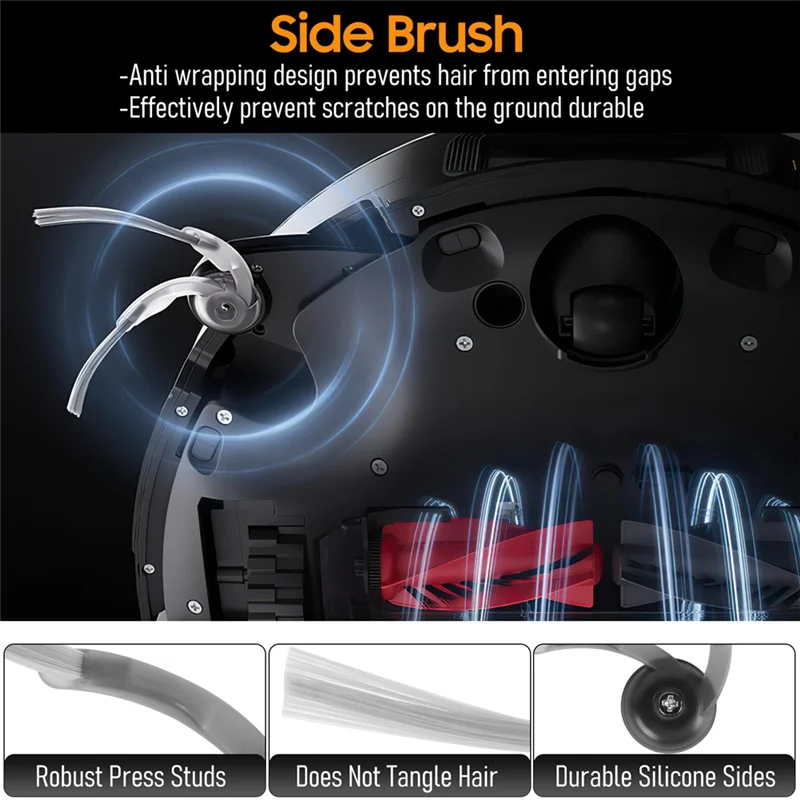 ABKP-For Roborock Saros 10R/G20S Ultra Robot Vacuum Cleaner Accessories-الفرشاة الرئيسية، والفرش الجانبية، والمرشحات، والمناديل، وأكياس الغبار