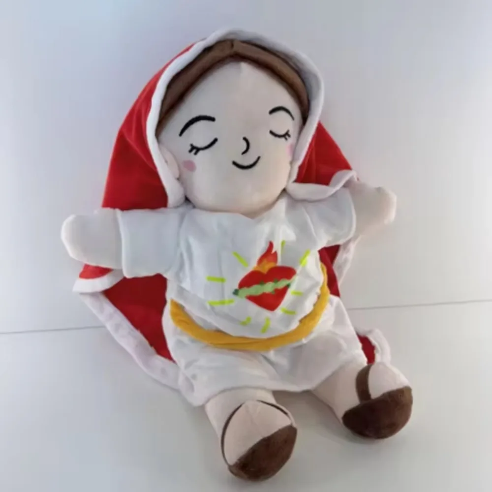 

Stuffed Lighting Music Maria Soft Pillow Sleep Soothing Breathing Home Deocr Comforting Maria Breathing Christmas Gifts