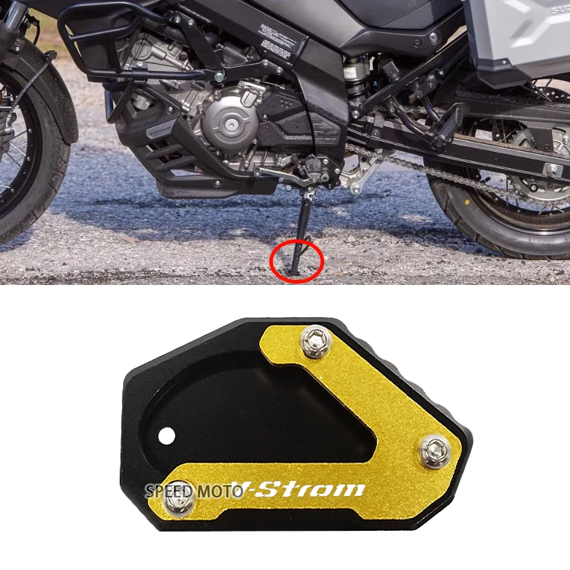 

Accessories For Suzuki VSTROM 650XT DL650 V-strom DL 650 XT 2004-2022 2020 2021 Side Stand Extension Kickstand Support Plate Pad