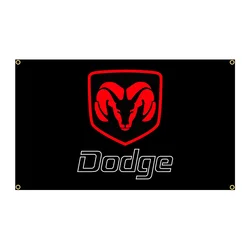 90x150cm Dodges Antelope Black Red Flag Polyester Printed Garage or Outdoor Decoration Banner Tapestry