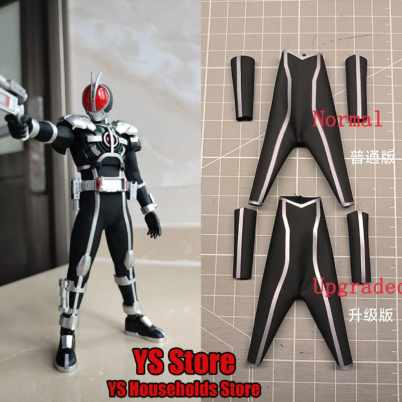 

1/12 Kamen Rider Figure Mini Assemble Faiz Frs Leather Pants Arm Sleeves Toys Clothes Accessory For 6" Soldier Model Decoration