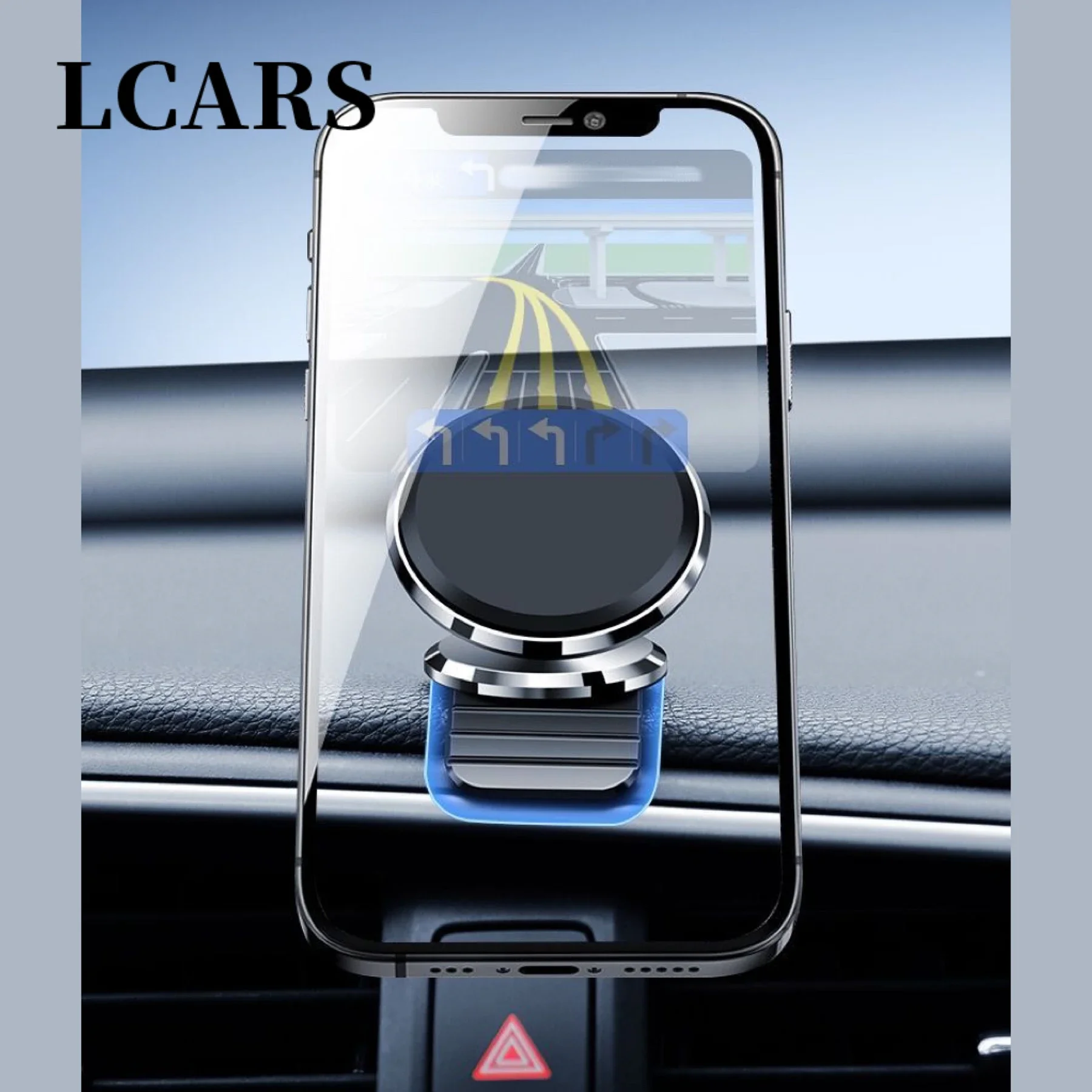 Strong Magnetic Suction Soft Base Car Mobile Phone Holder 360 ° Rotation Dashboard Arc Plane Universal