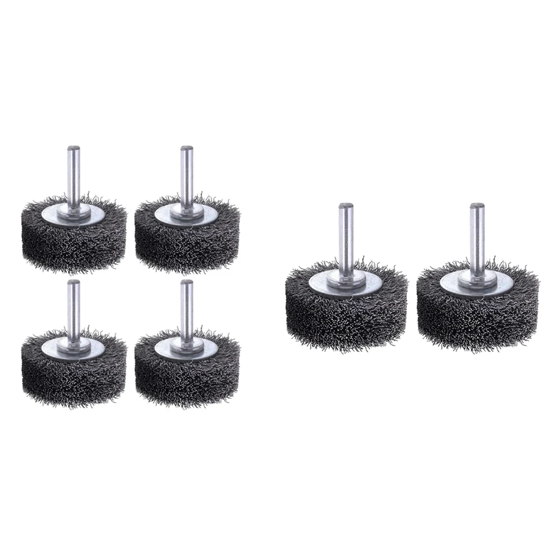 Wire Wheel Brush For Drill Attachment, 0.0118 Inch Carbon Steel Wire 1/4 Inch Shank 20000RPM 4PCS