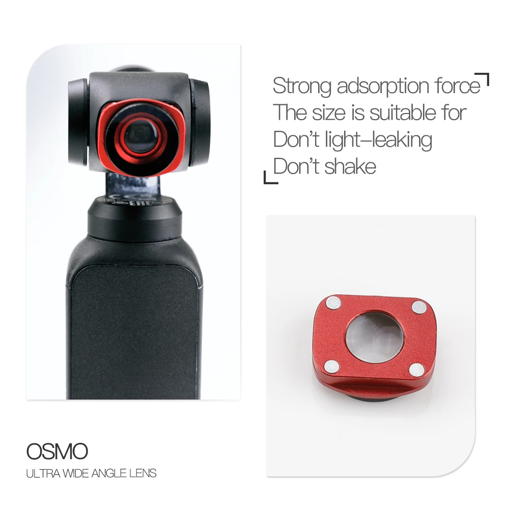 Objectif Ultra grand Angle pour Osmo Pocket, lentille à Structure magnétique Hd professionnelle pour accessoires Osmo Pocket