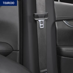 For Toyota RAV4 2014-2023 Interior B Pillar Leather Protector Cover Stickers Seat Belt Anti-collision Pad