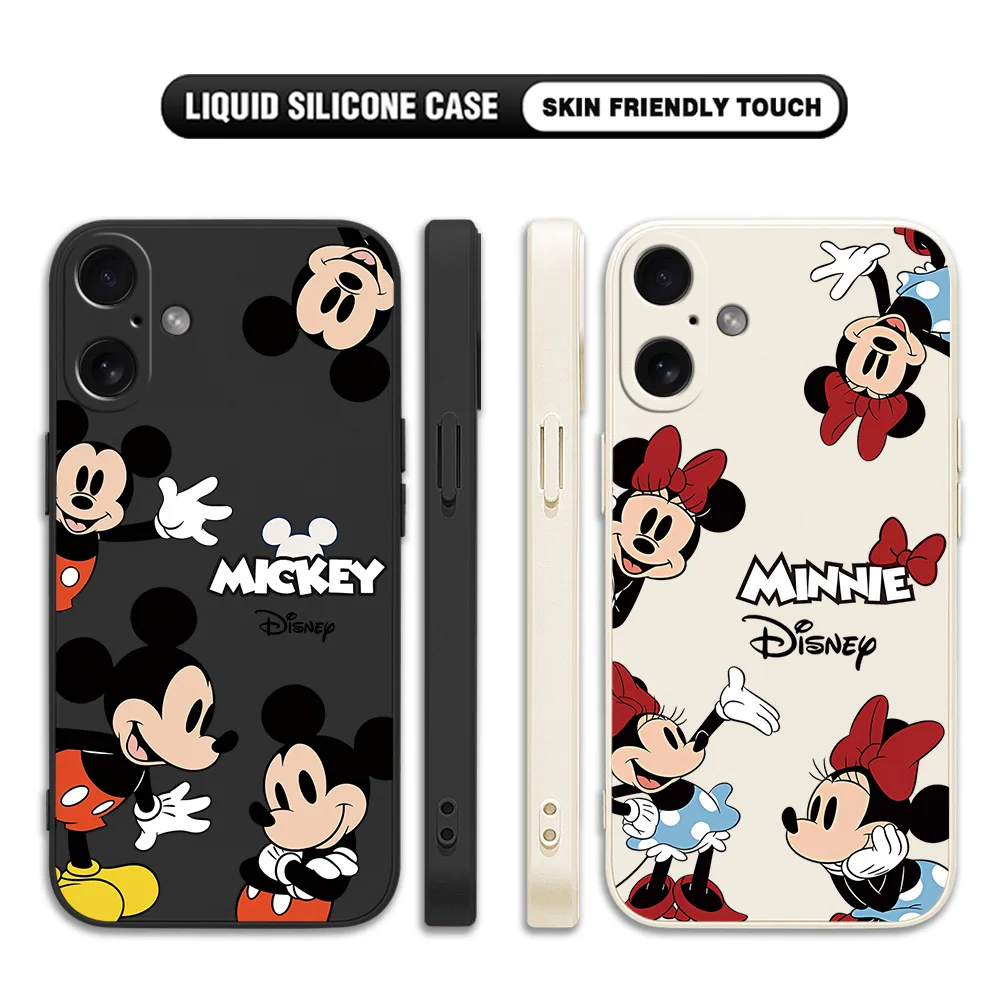 New Fashion Mickey Minnie Phone Case For Xiaomi Redmi 14C K60 13C 12 10 A1 A2 10C 12C K40 9 9T 9A 8 K30 4G 5G Back Cover