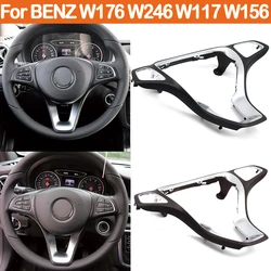 Interior Car Steering Wheel Chrome Cover Panel Trim For Mercedes Benz A B GLA CLA Class W176 W246 W117 W156 0994642913