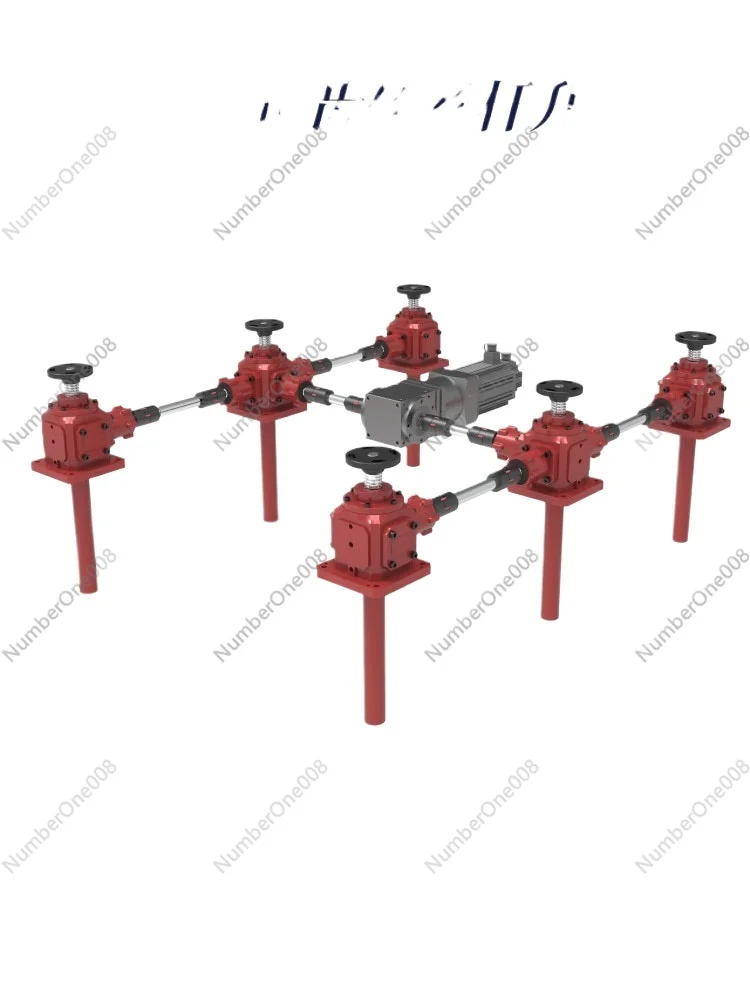 Screw Lift Spiral Bevel Gear Screw Lifting Platform Vertical Electric Ball Screw Synchronous Lifter