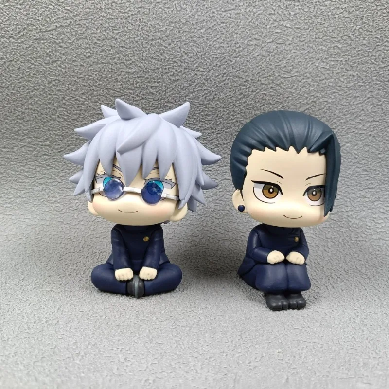 New 12 Types 9-11cm Jujutsu Kaisen look up Xia Youjie figure looking up and sitting in his palm animation ornament model