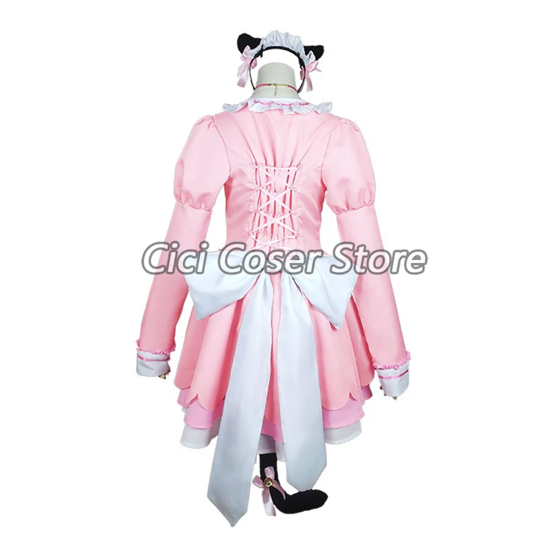 Nekopara Chocola Vanilla Cosplay Costume Wig Lolita Maid Dresses Cat Ears Tail Women Girls Halloween Party Outfits Wigs Shoes