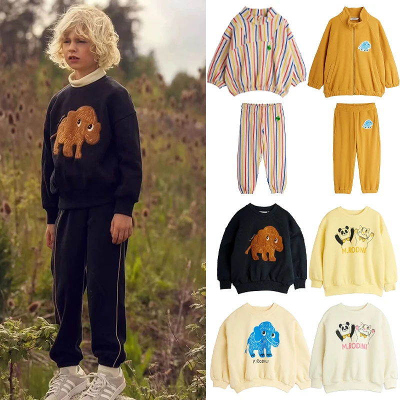 

Комплект детской одежды, новинка 2025, осенне-зимний комплект желтой флисовой куртки и штаны для мальчиков, повседневная толстовка с круглым вырезом для девочек, детские топы
