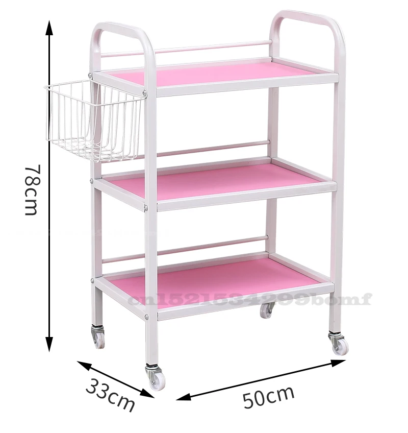 Beauty Cart hairdressing tool cart with drawer on the third floor beauty salon beauty salon cart with Storage basket