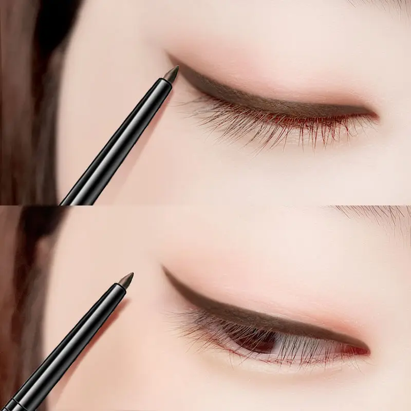 Prodotti di bellezza penna per Eyeliner con colla automatica impermeabile e resistente al sudore sdraiato penna per baco da seta penna per Eyeliner con punta dura