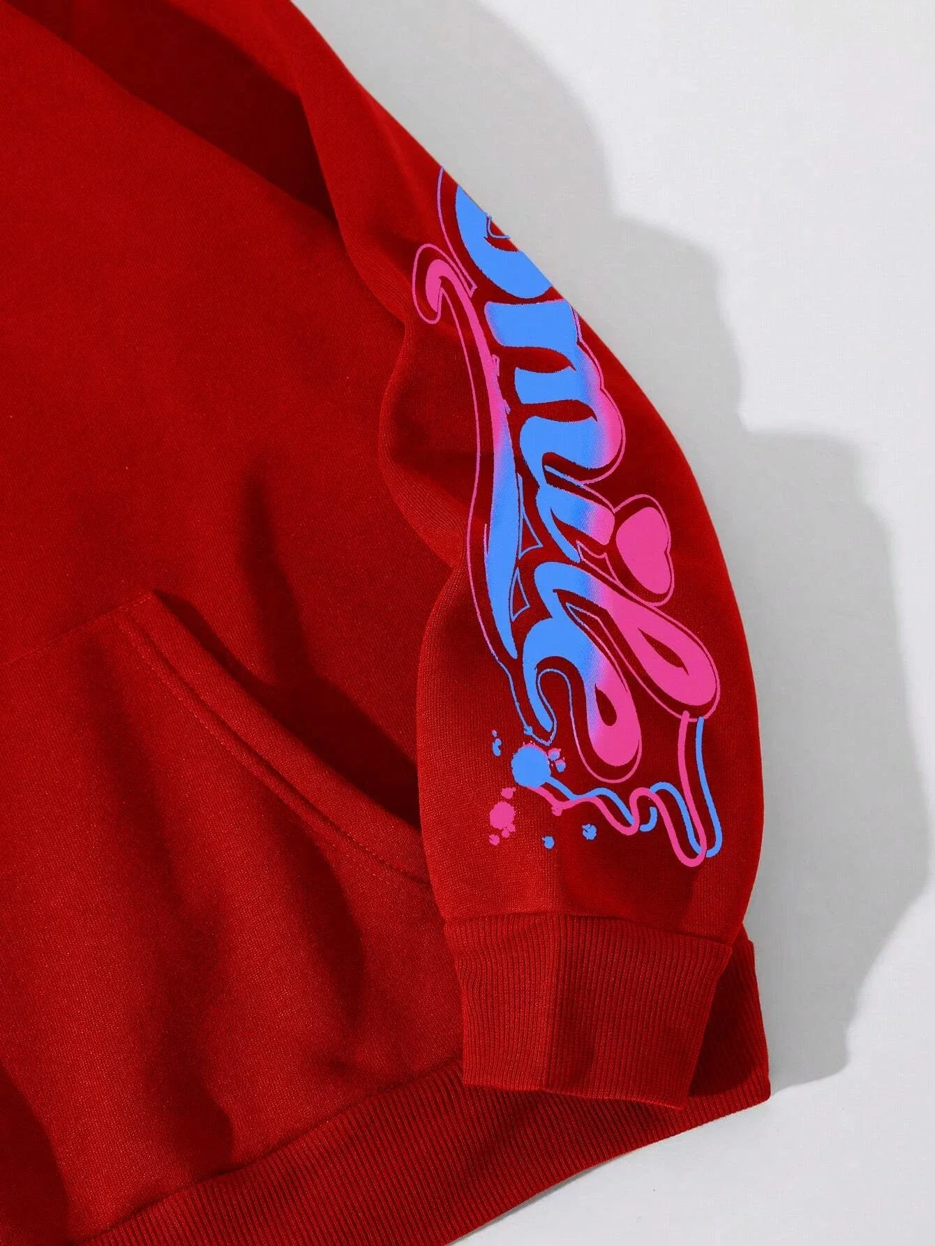 Happy Day Graffiti-Print Damen Hoodie Street Hip Hop Hoody Mode Rundhals Vielseitige Hoodies Vintage Oversize Kleidung für Frauen – Detail 10