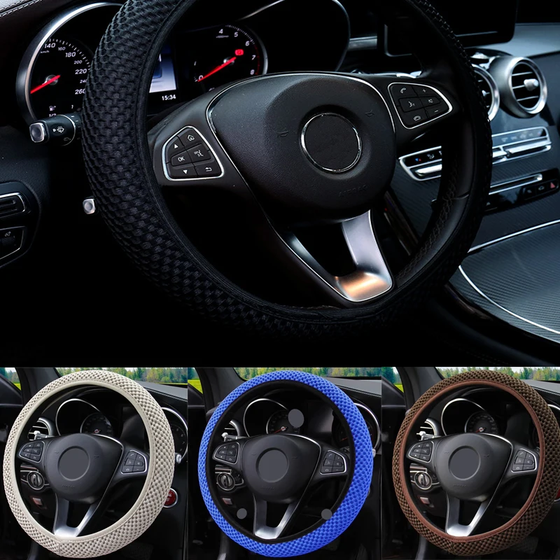 No Inner Ring Steering Wheel Cover Universal Three-dimensional Massage Mesh Elastic Breathable and Comfortable For Four Seasons