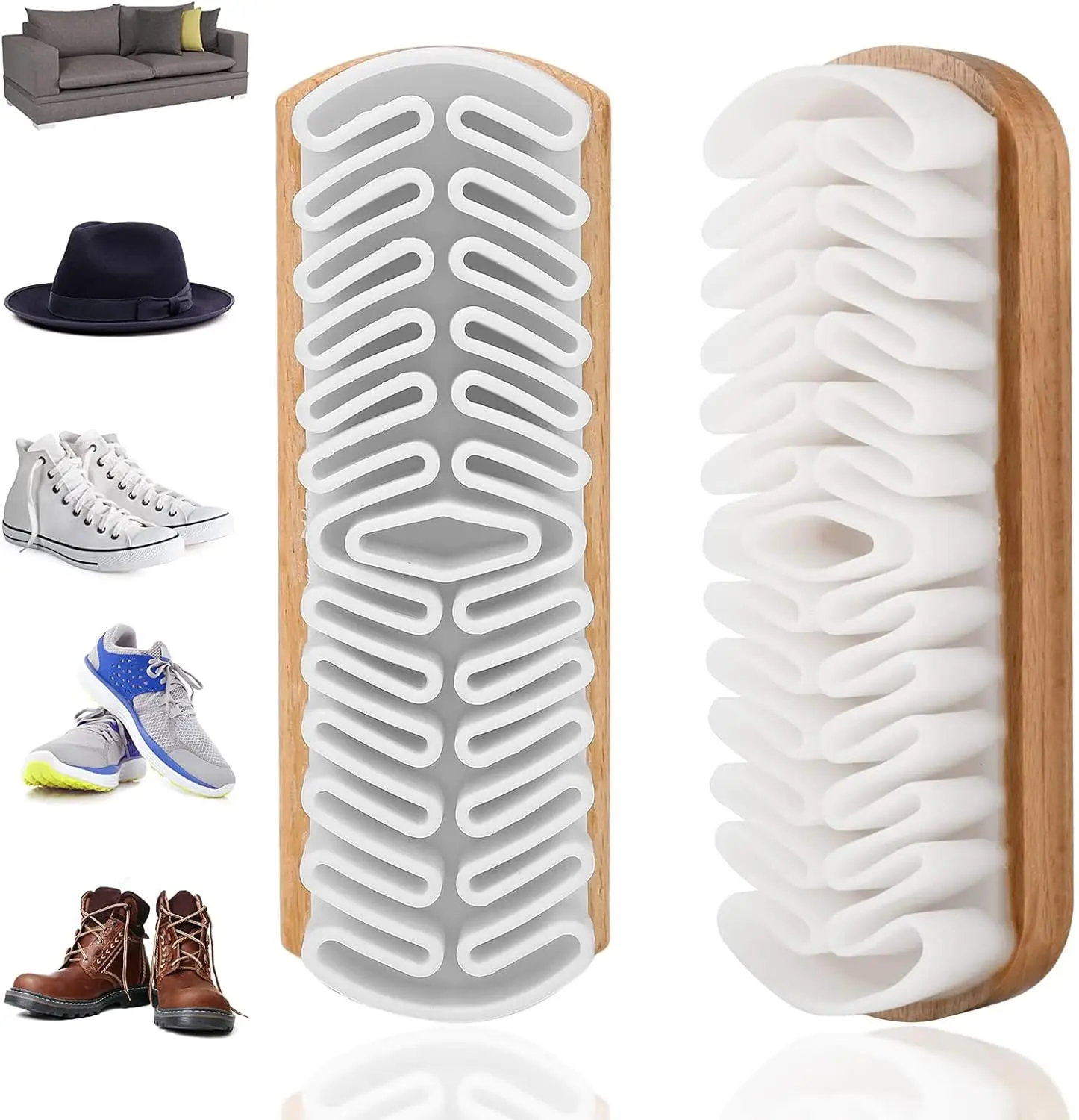 Suede Shoe Brush Cleaning Boot Shoes Brushes Soft TPR Eraser Folded Crepe Magic Silicone Nubuck Cleaner Brush on Boots  Jackets