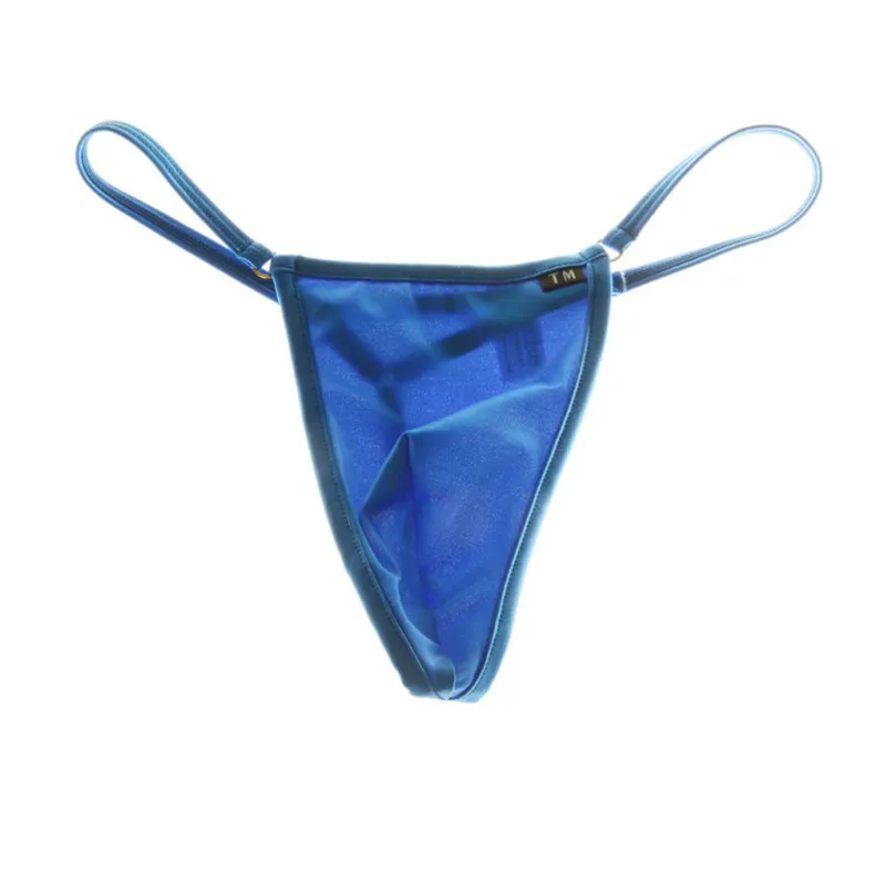 Adjustable Metal Hardware for Men One-Piece T-Back Thong, Soft Stretchy Breathable Casual Male Underpants