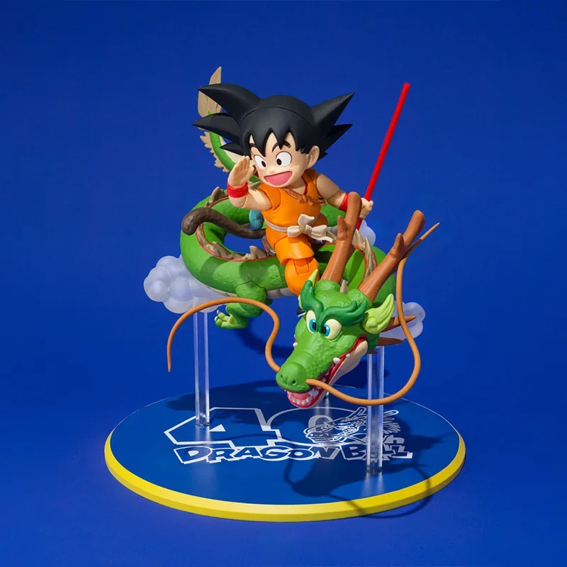 

Оригинальная посылка Bandai в шоке SHF SON GOKU DRAGON, издание 40-летия, фигурка, готовая модель, комплект, аниме, экшн-игрушки, подарки