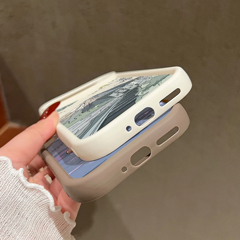 Landscape Pattern Solid Color TPU Case For Google Pixel 10 8 7 Pro 8A Pixel 9 Pro XL Shockproof Soft Silicone Protector Cover
