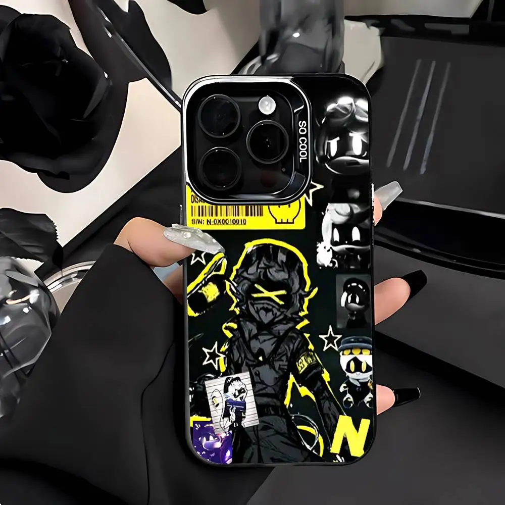 Anime M-Murder Drones UZI S Phone Case For IPhone 17 16 15 11 12 13 14 Pro Max 16 Plus 12 Mini 7 8 XR XS 15Pro MAX Cove