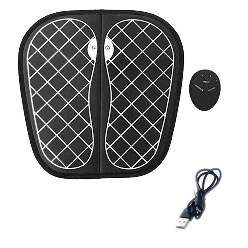 

1Pcs Electric USB Foot Massager Mat Black Foldable Design Stimulates Blood Circulation Strengthens Immunity Relaxing Foot