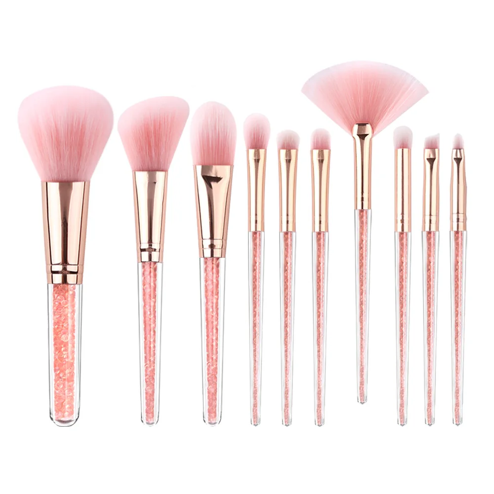 Makeup Brush Set Pink Ladies Makeup Tool Blush Brush Foundation brush Portable Advanced Beauty Tools