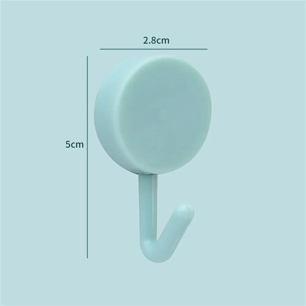 Home Kitchen Door Hook Storage Rack Without Trace Nail Self-adhesive Clothes Hanger Clothes Wall Hook Clasps Hooks
