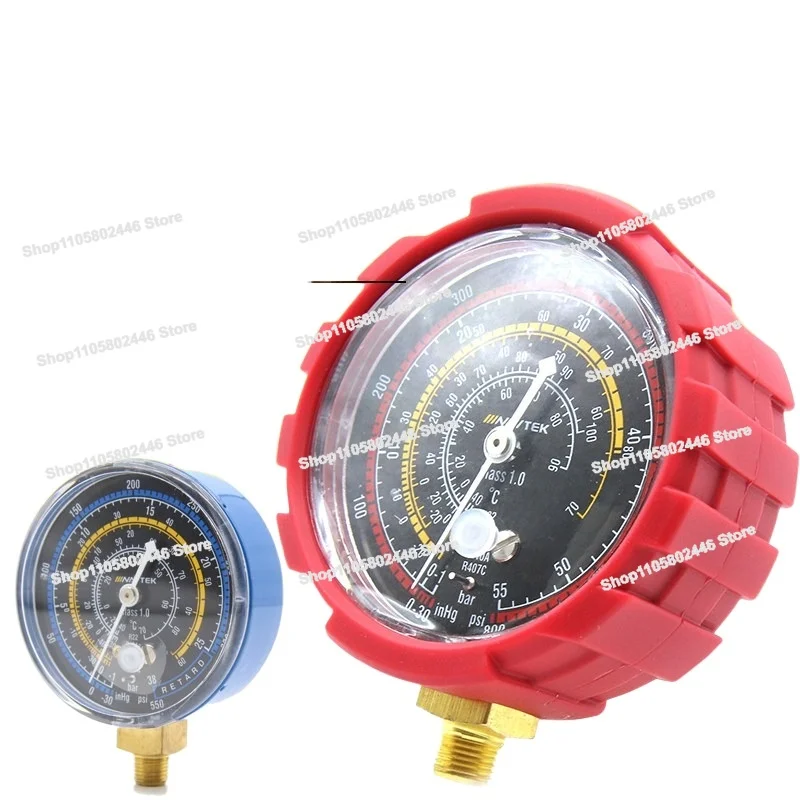 Pilot 1.0 Grade Fluorinated Meter Group R22/410 Special Pressure Gauge Head, Refrigerant Gauge Head, Snow Gauge Head