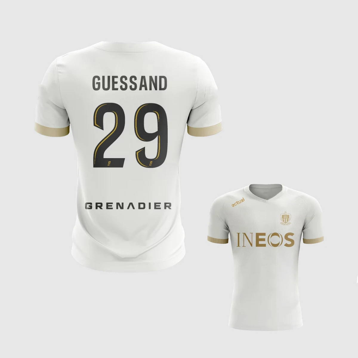 

2025 New Arrive Style STADE RENNAIS F.C.OGC NICE Replica Jersey Trendy Tee Man Women Sport 3D Fashion Breathable Casual Clothes